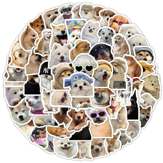 Hunde-Sticker Set – Lustige Cartoon-Aufkleber für Kinder (10/50/100 Stück)
