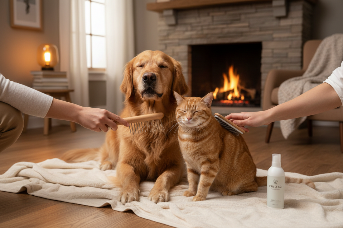 Fellpflege leicht gemacht: Die selbstreinigende Haustierbürste für Hund & Katze
