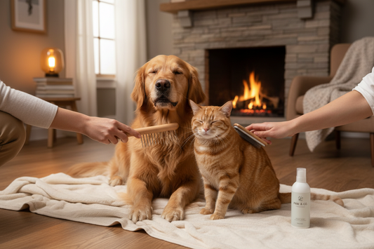 Fellpflege leicht gemacht: Die selbstreinigende Haustierbürste für Hund & Katze