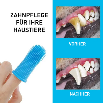 Finger-Zahnbürste für Hunde & Katzen – Sanfte Silikon Zahnpflege