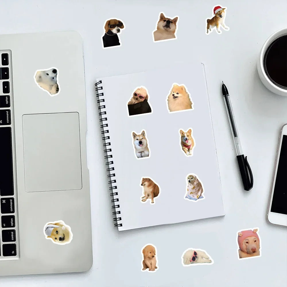 Hunde-Sticker Set – Lustige Cartoon-Aufkleber für Kinder (10/50/100 Stück)