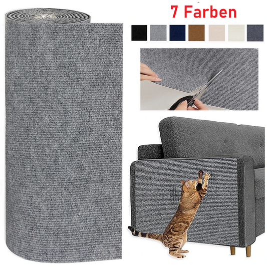 Katzenkratzmatte Selbstklebend & Zuschneidbar – Sofaschutz in 7 Farben & 8 Größen
