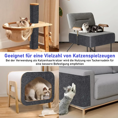 Katzenkratzmatte Selbstklebend & Zuschneidbar – Sofaschutz in 7 Farben & 8 Größen