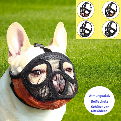 Hundemaulkorb aus Nylon – verstellbar, atmungsaktiv, Anti-Beißen & Anti-Bellen
